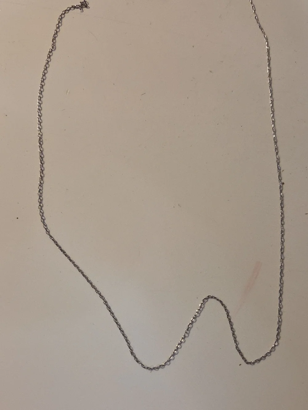 Disney Silver Tone Delicate Chain Necklace Silver 925 Mickie Mouse 925 And 10 K